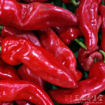辣椒中的活性物质辣椒素具有稀释鼻黏液的功效